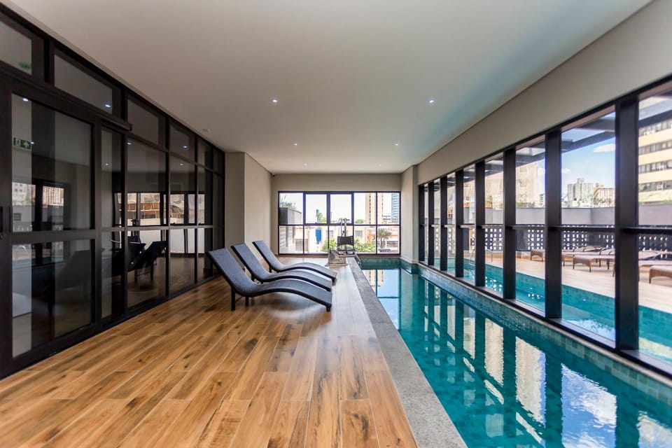Studio Curitiba para 4 pessoas, Piscina Aquecida e Academia Apartment in Curitiba
