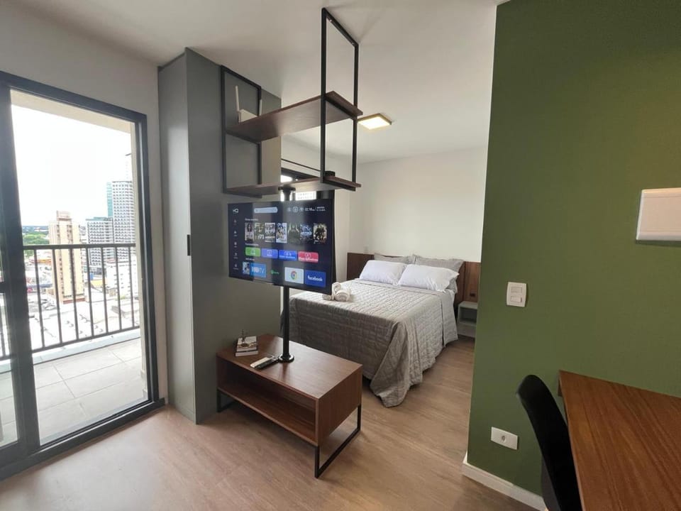 Studio Curitiba para 4 pessoas, Piscina Aquecida e Academia Apartment in Curitiba