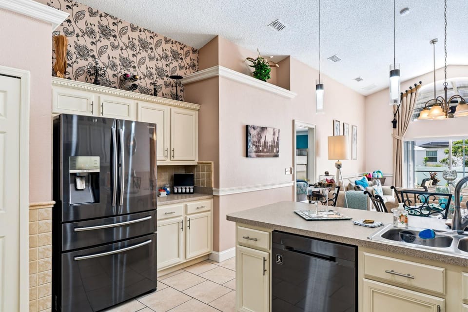 Kitchen or kitchenette, dishwasher, oven, stove, toaster