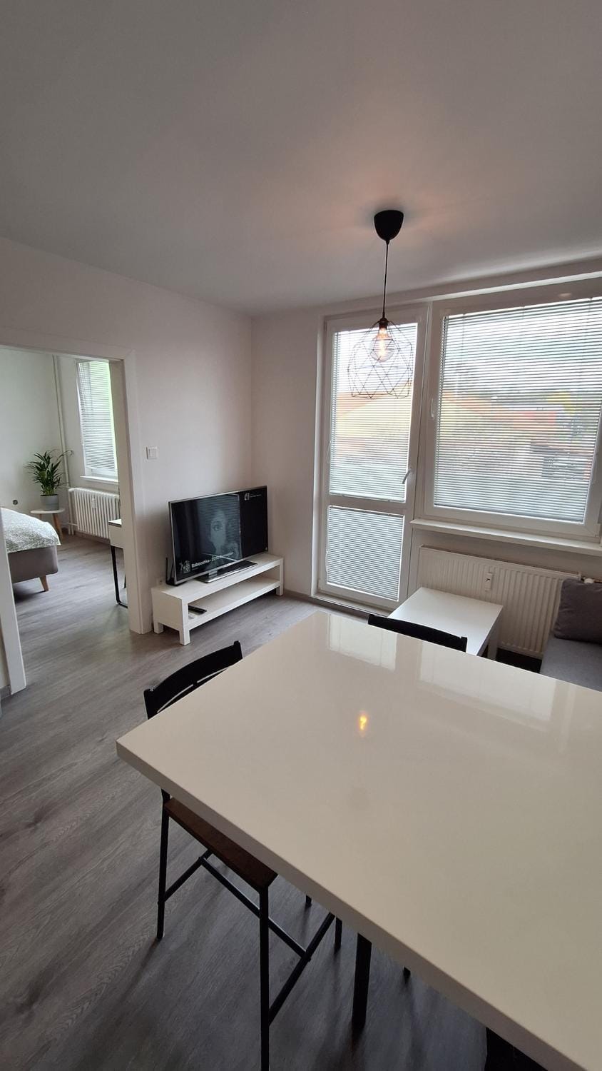 TV and multimedia, Living room, Photo of the whole room, Seating area, Dining area
