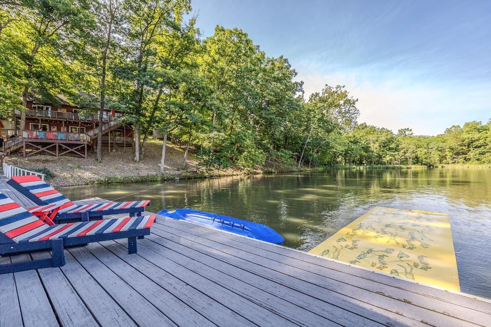 Osage Beach Cabin with Private Dock and Lily Pad Cabin in Lake of the Ozarks