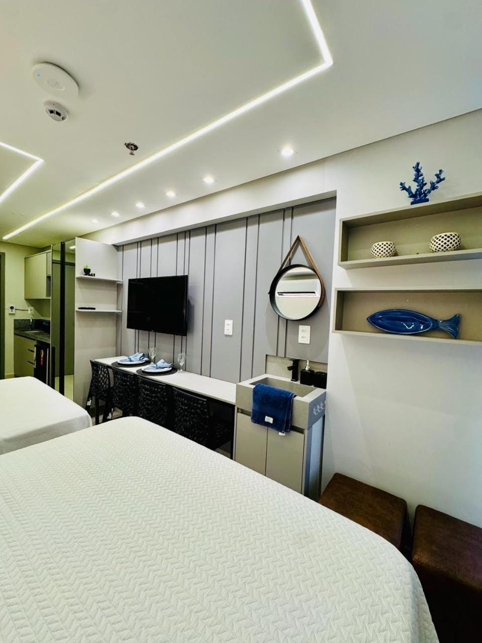 Flat 301 Luxo e Conforto I Frente Mar, Vista Incrível, Pé na Areia I Setai Aquamaris Apartment in Cabedelo