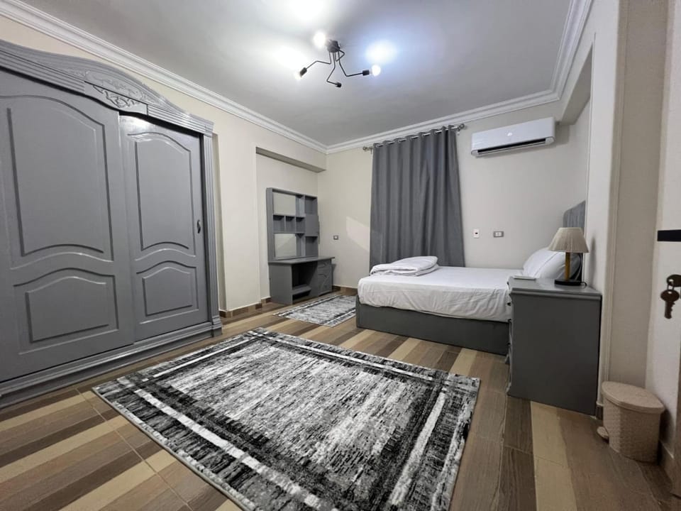 Bed, Photo of the whole room, Bedroom, air conditioner