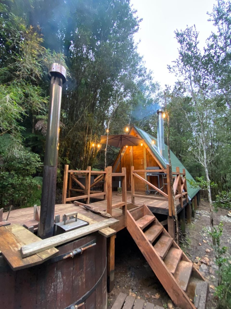 Refugio Minicabaña en medio del bosque con tinaja opcional Luxury tent in Los Ríos, Chile