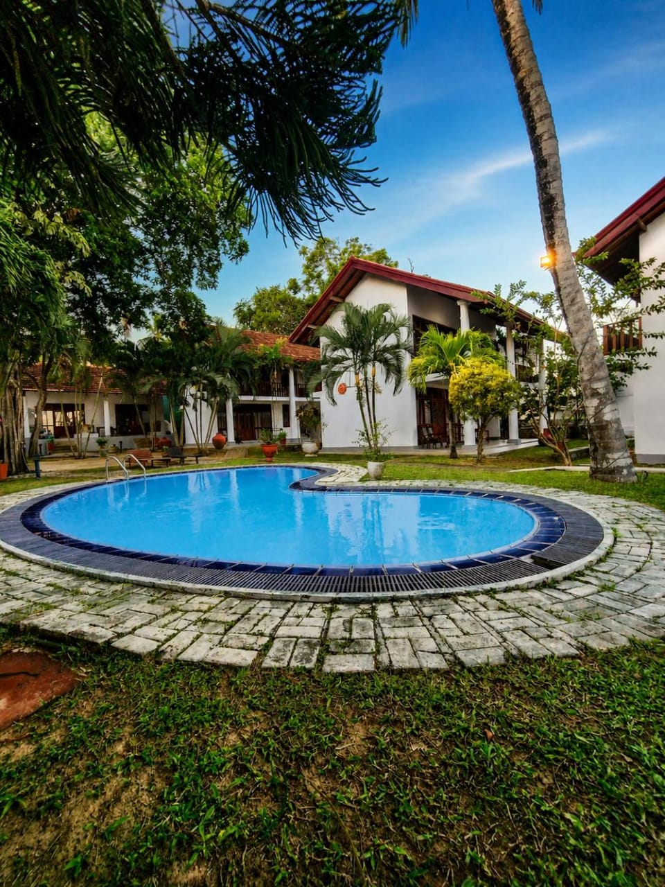 Property building, Day, Garden, Garden view, Pool view, Swimming pool
