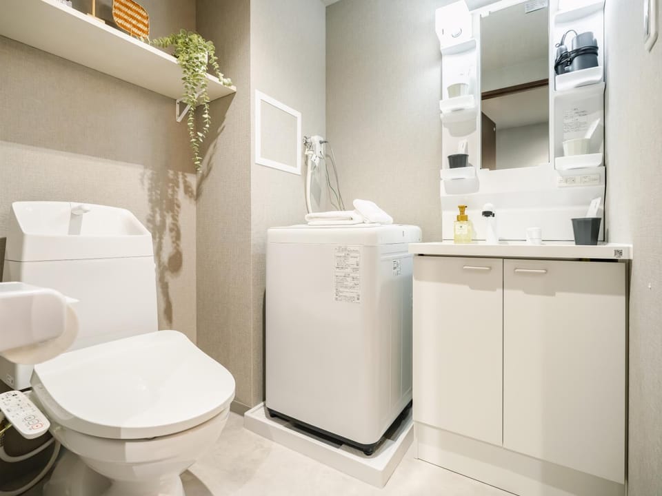 Toilet, Bathroom, washing machine