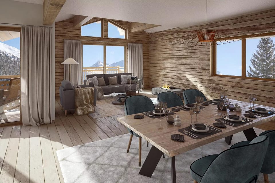 Chalet Ouréa #102 - 6 guests - Ski-in - Ski-out Apartment in Les Allues
