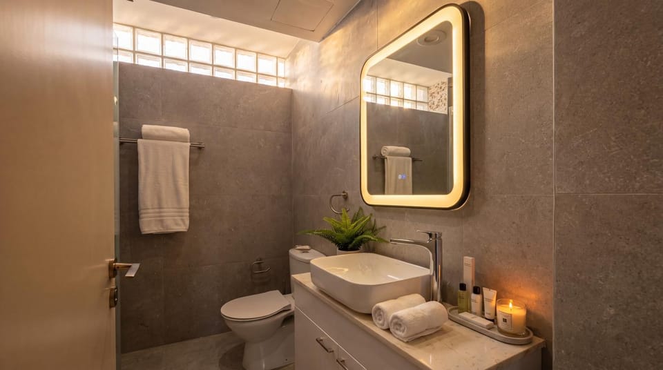 Shower, Toilet, Bathroom, towels