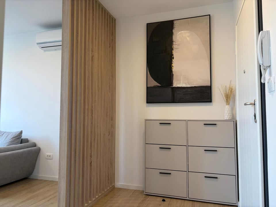 Lobby or reception, wardrobe, air conditioner