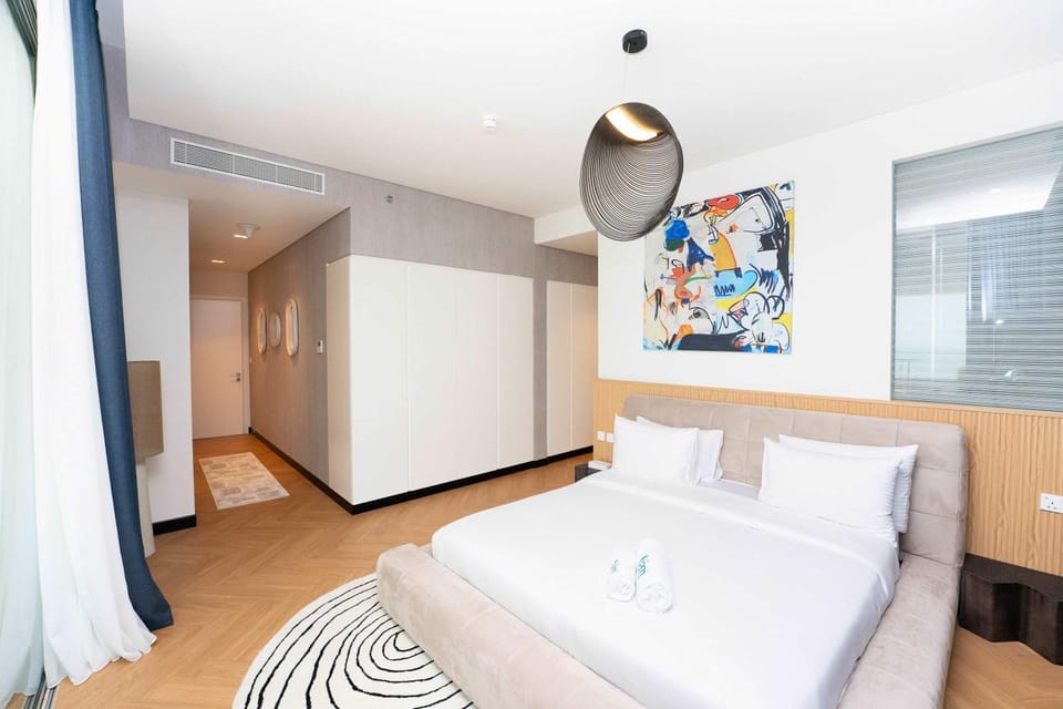 Coastal 3BR Retreat in Seaside Hills Sea View Apartment in Ajman