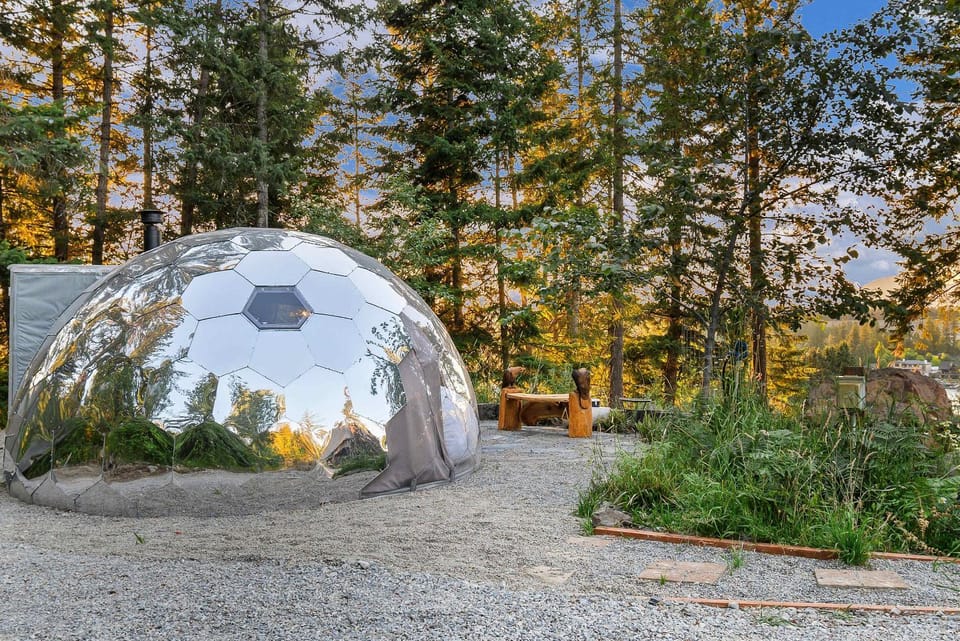 Eagles Nest River View Dome Hot Tub & Swim Pond House in Coeur dAlene