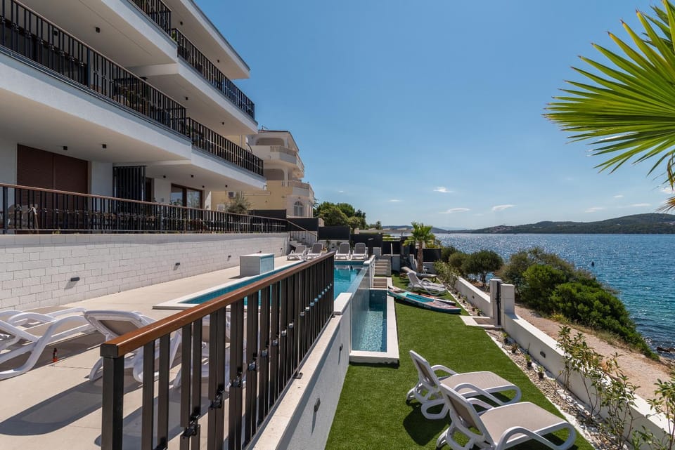 Royal Oak beachfront residence Trogir Seget Vranjica Apartment in Split-Dalmatia County