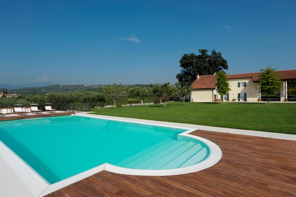 Property building, Pool view, Swimming pool, sunbed