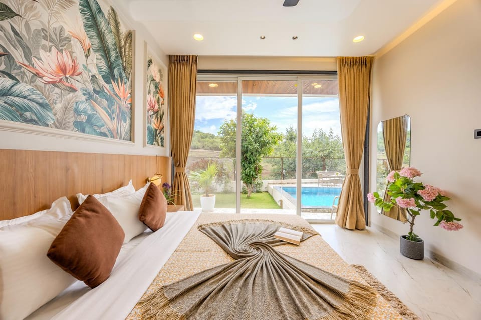 SK Villa 4-BHK Retreat with Private Pool, Sit-Out Views, Near Korigad Fort Villa in Aamby Valley City