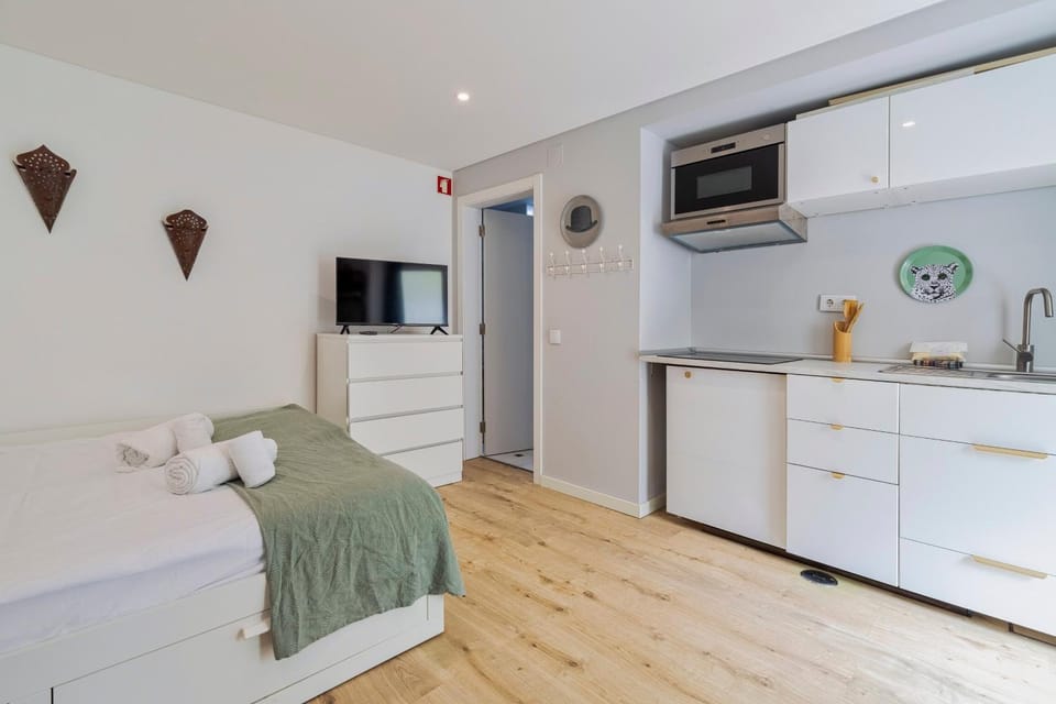 Bed, TV and multimedia, Kitchen or kitchenette