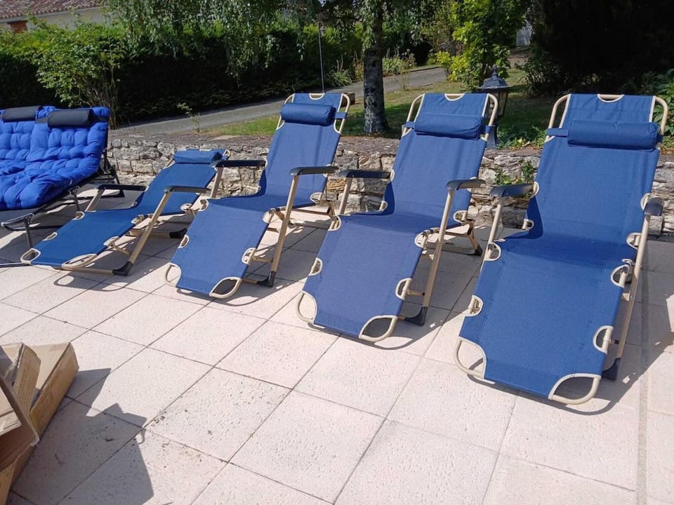 Pool view, sunbed