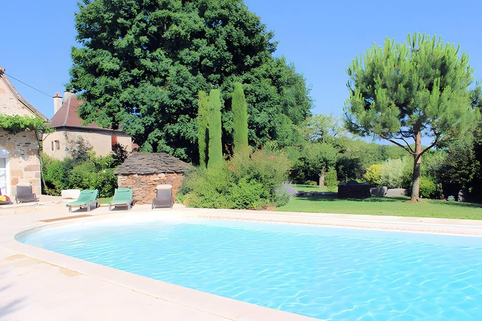 Property building, Living room, Swimming pool