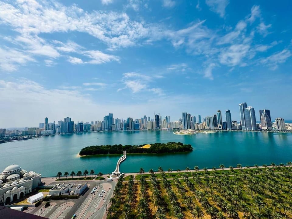 Luxury 3BR Sea Skyline View Noor Apartment in Al Sharjah