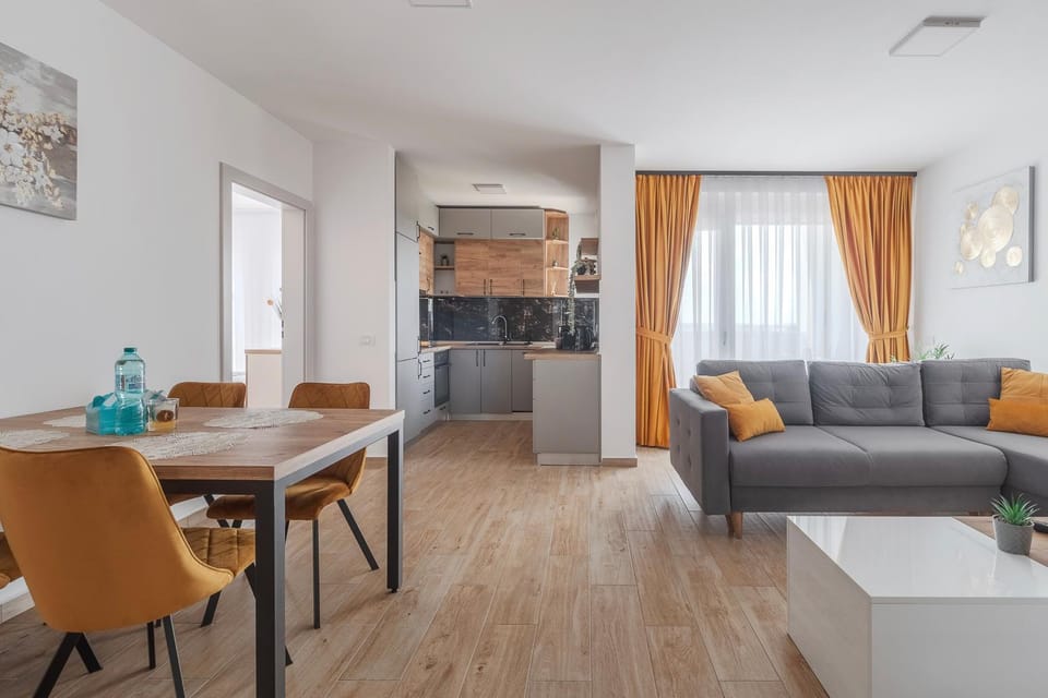 Living room, kitchen