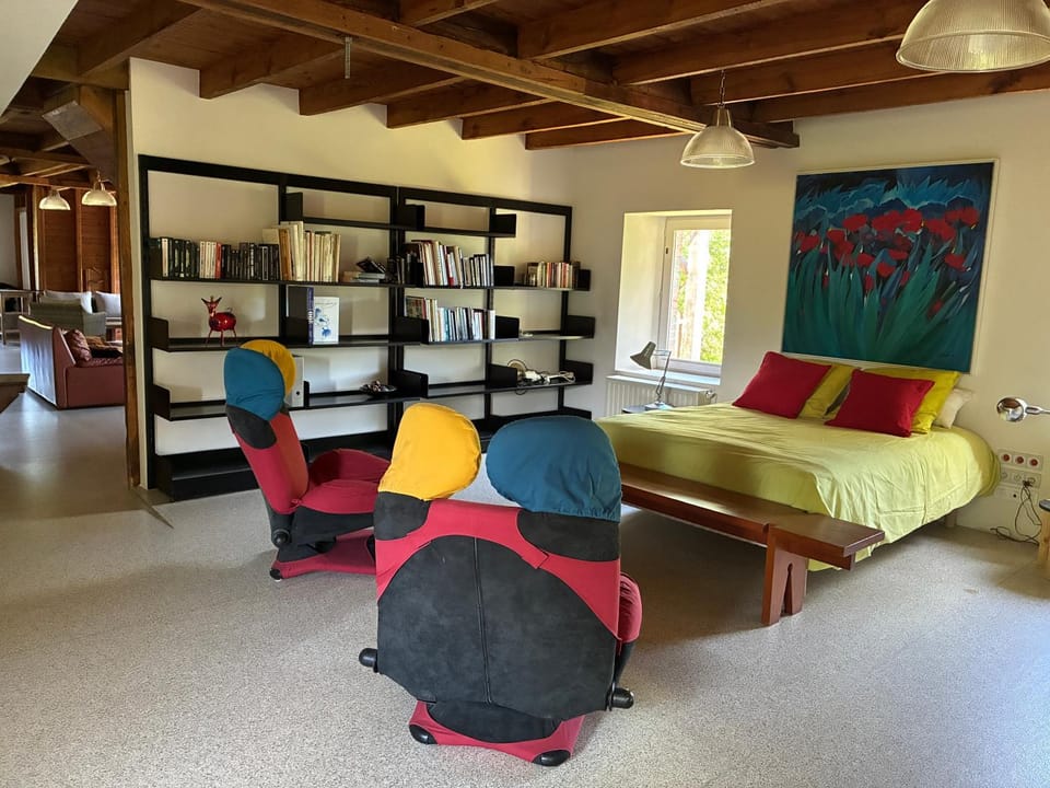 Bed, Library, Photo of the whole room, Bedroom