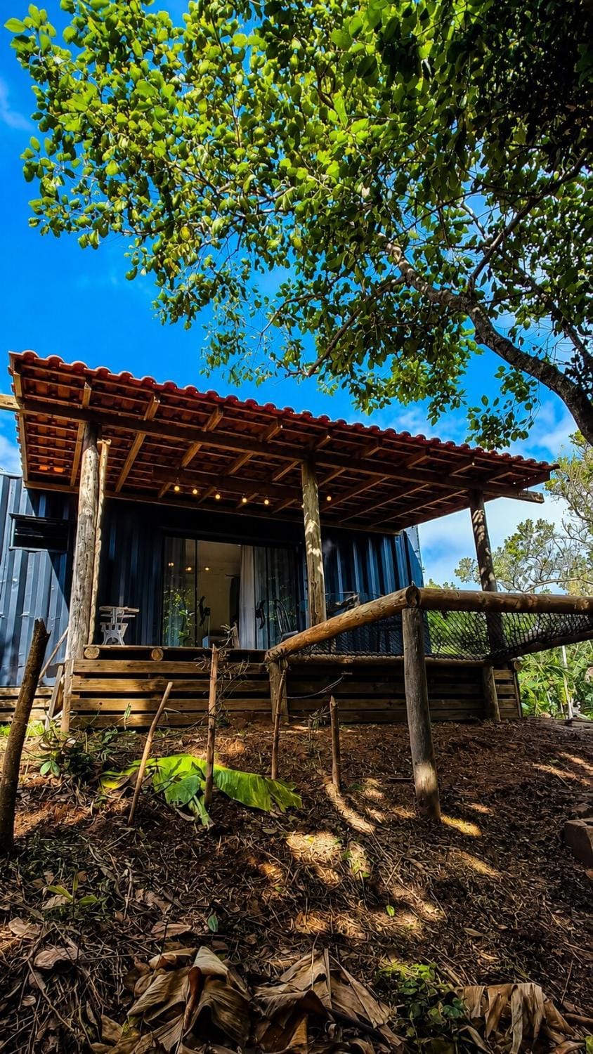 Chalé container, conforto, natureza e alexa House in State of Santa Catarina