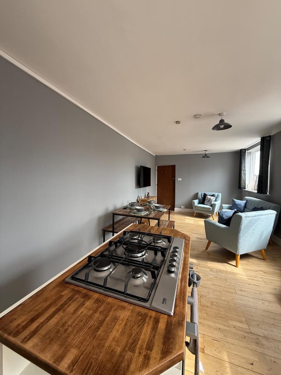 Sea View Flat - 3Bed2Bath in Central Whitley Bay Apartment in Whitley Bay