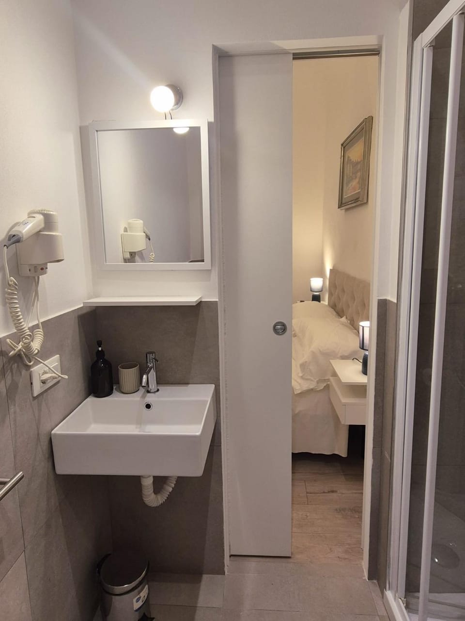 Bathroom, hair dryier