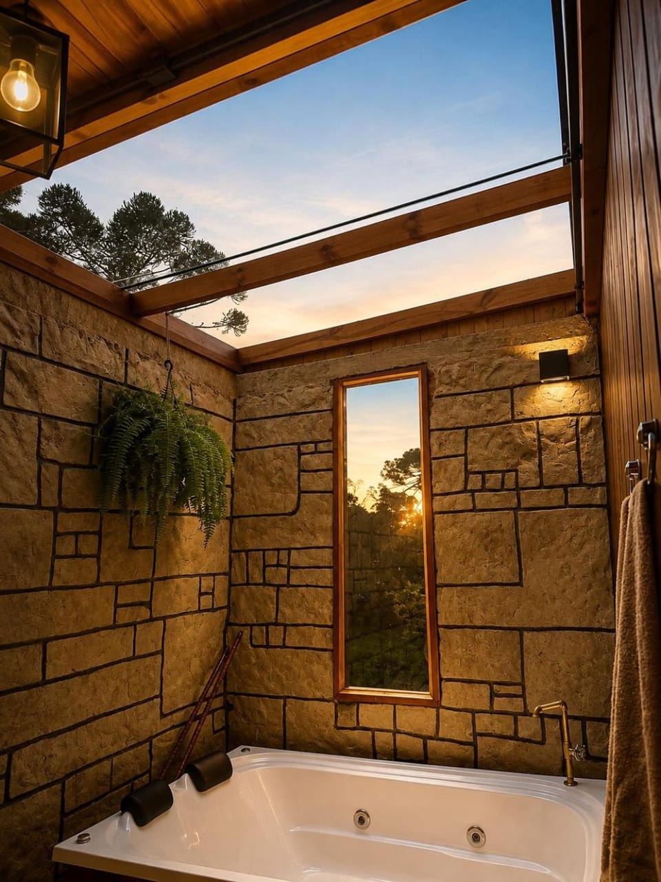 Chale Rústico com Hidro e Cama Massageadora Chalet in State of Santa Catarina