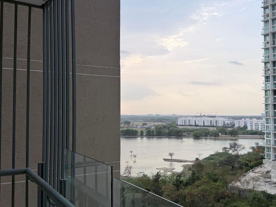 The Lake view Timber House Apartment in Hyderabad