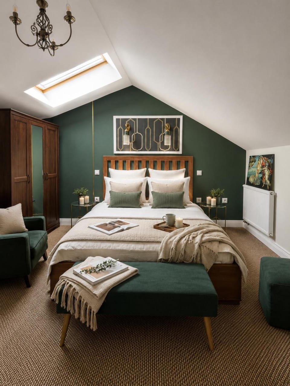 Bed, View (from property/room), Bedroom, heating, internet, soundproof, towels, wardrobe, air conditioner