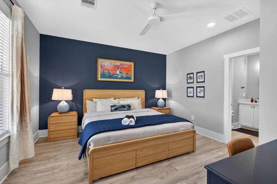 Bed, Day, Bathroom, Bedroom, towels, wardrobe
