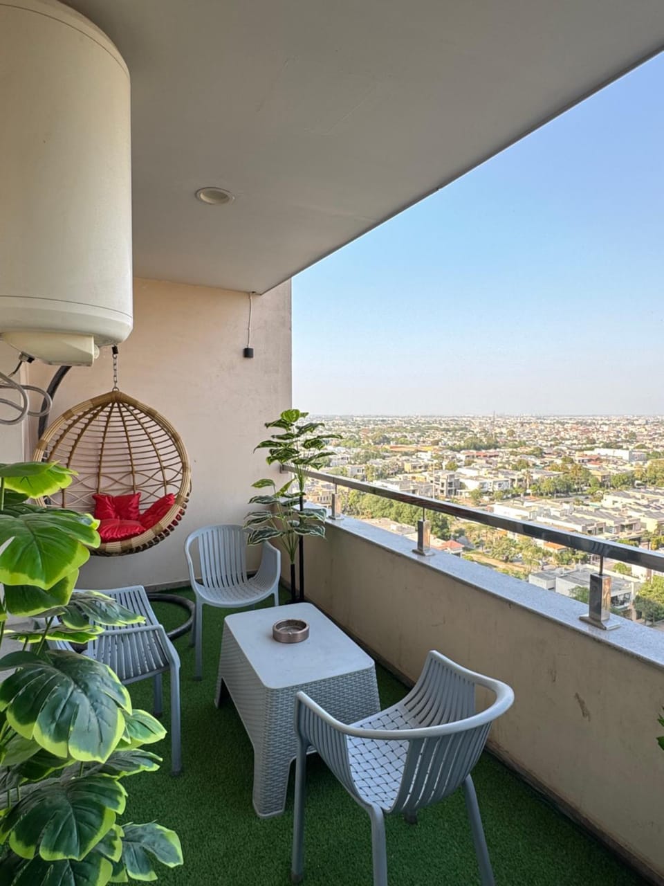 Patio, Day, View (from property/room), Balcony/Terrace, Living room, Seating area, Dining area
