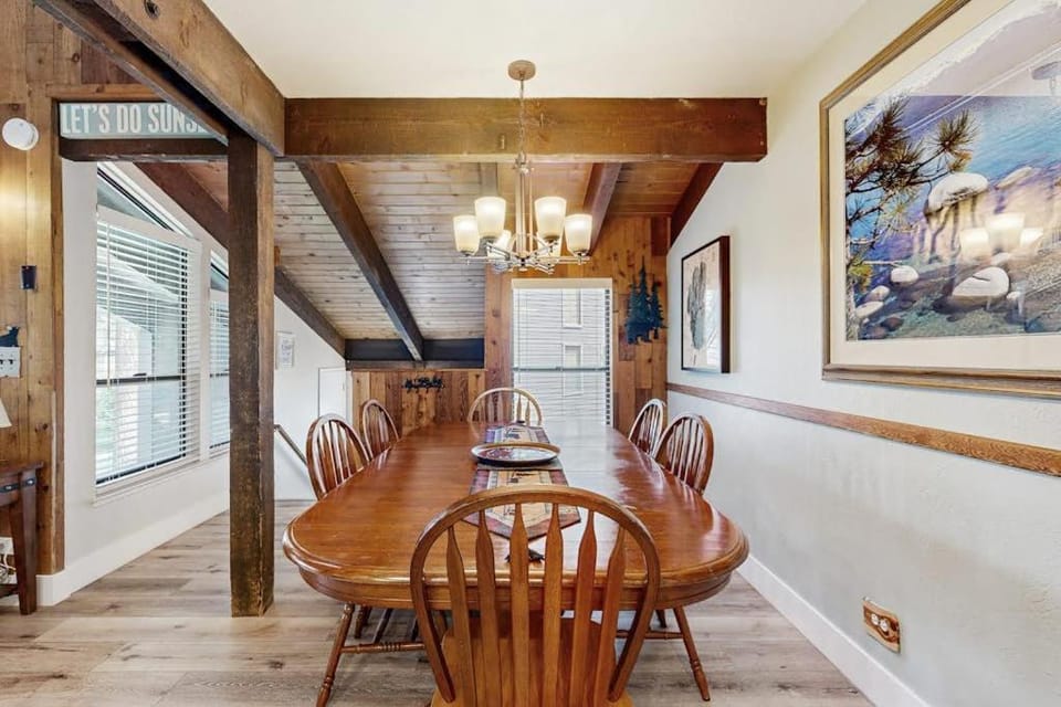 Your next vacation getaway is less than 200 steps to a private beach on the lake House in South Lake Tahoe