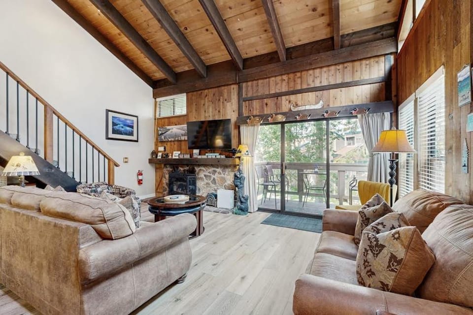Your next vacation getaway is less than 200 steps to a private beach on the lake House in South Lake Tahoe