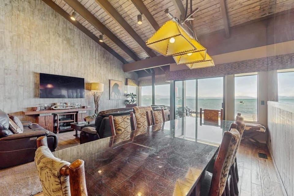 Lake Front Condo steps from the beach with beautiful view of Lake Tahoe House in South Lake Tahoe
