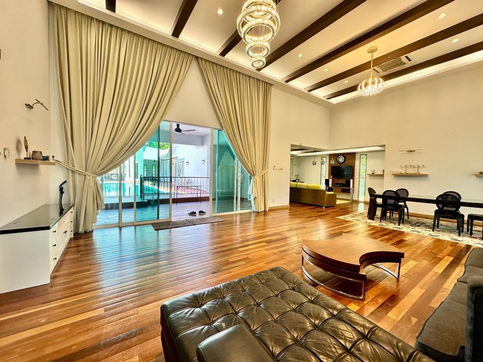 Property building, Living room, Dining area