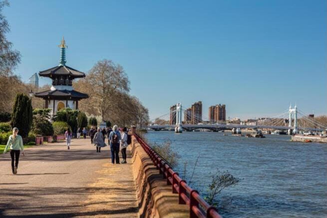Nearby landmark, Natural landscape, Lake view, River view