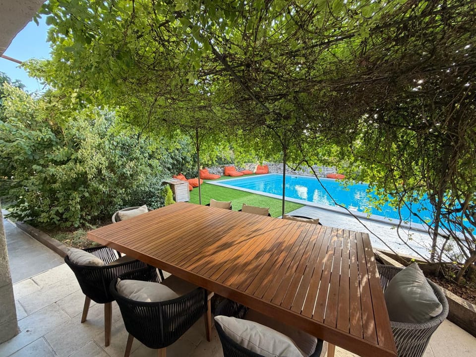 Patio, Garden view, Pool view