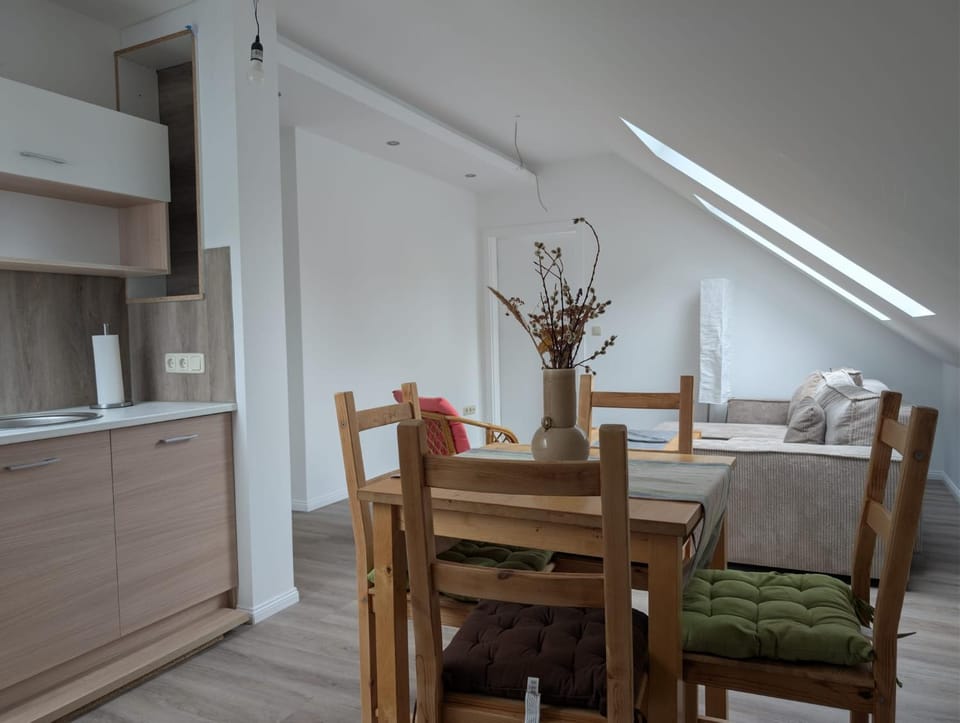 Kitchen or kitchenette, Living room, Dining area