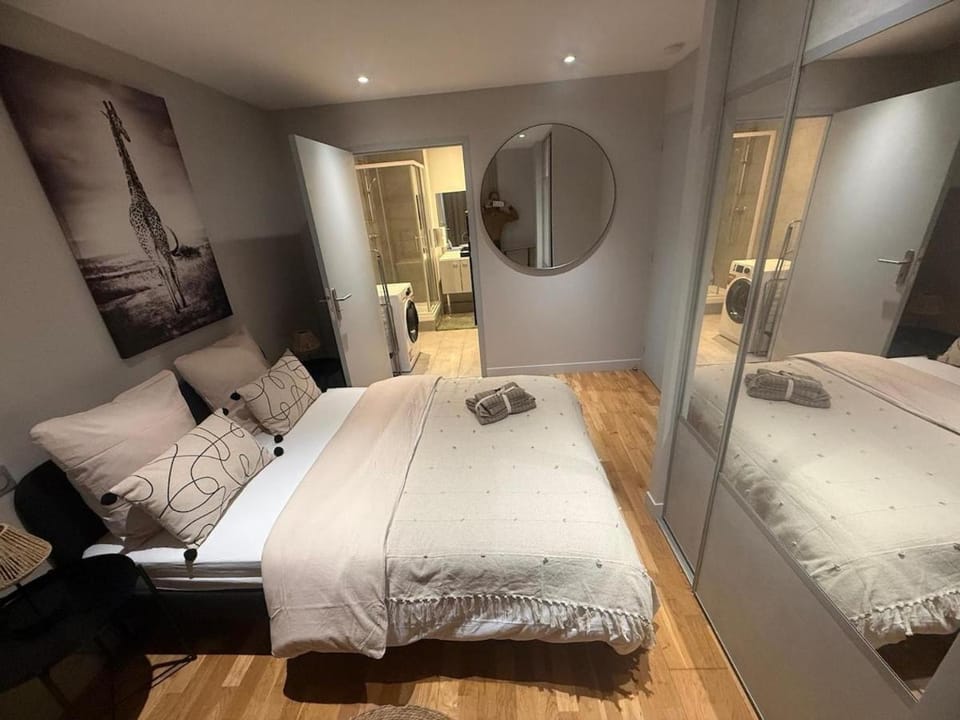APPARTEMENT LUXUEUX CLIMATISEUR PARKING PRIVÉ WIFI METRO AEROPORT Centre Ville CAMPANS CAFFARELLI Apartment in Toulouse