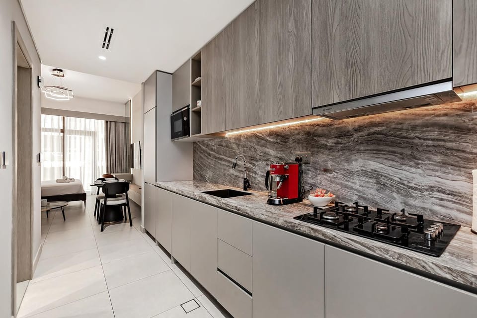 Stylish Studio with Balcony in JVC Apartment in Dubai