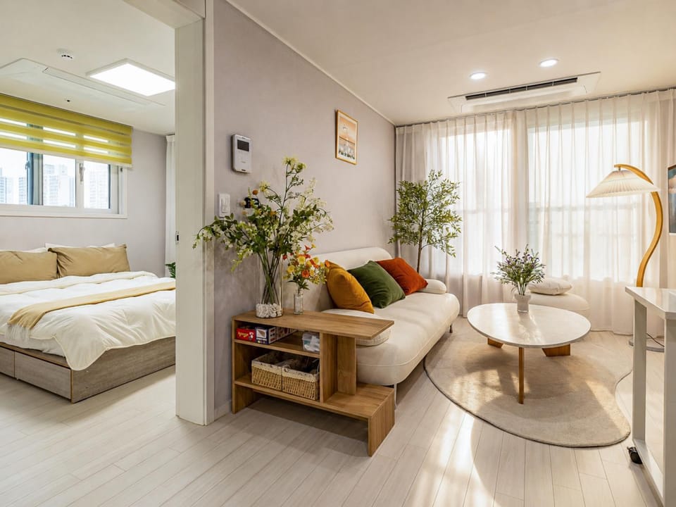 Living room, Bedroom