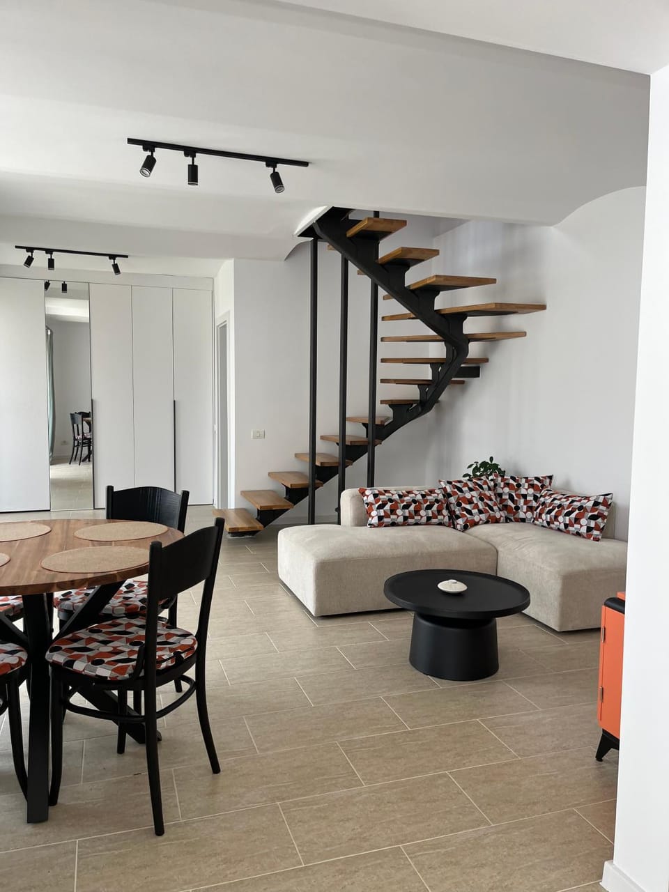 Living room, Dining area, storage, storage, wardrobe