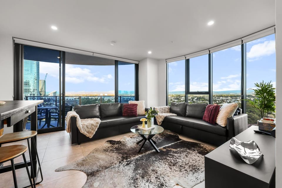 Living room, City view