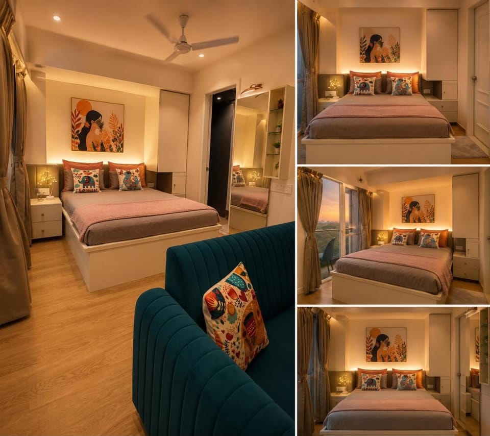 BlancHaus Stays - Sunset Studio I Viman Nagar I Near Pune Airport Apartment in Pune