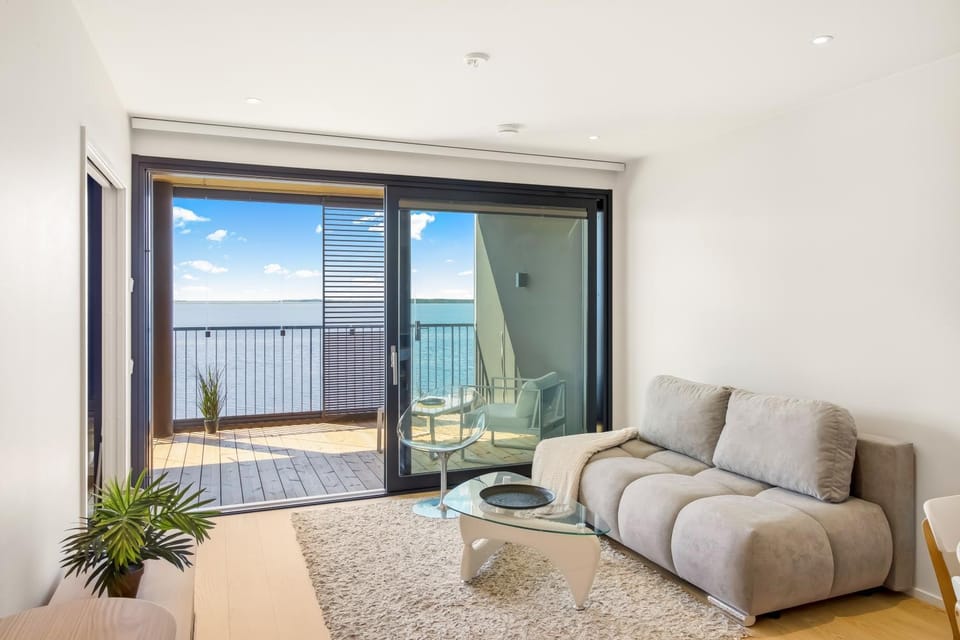 View (from property/room), Living room, Sea view