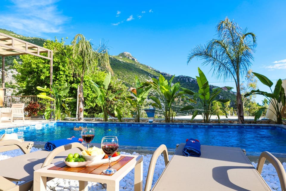Natural landscape, Mountain view, Swimming pool, Swimming pool, sunbed
