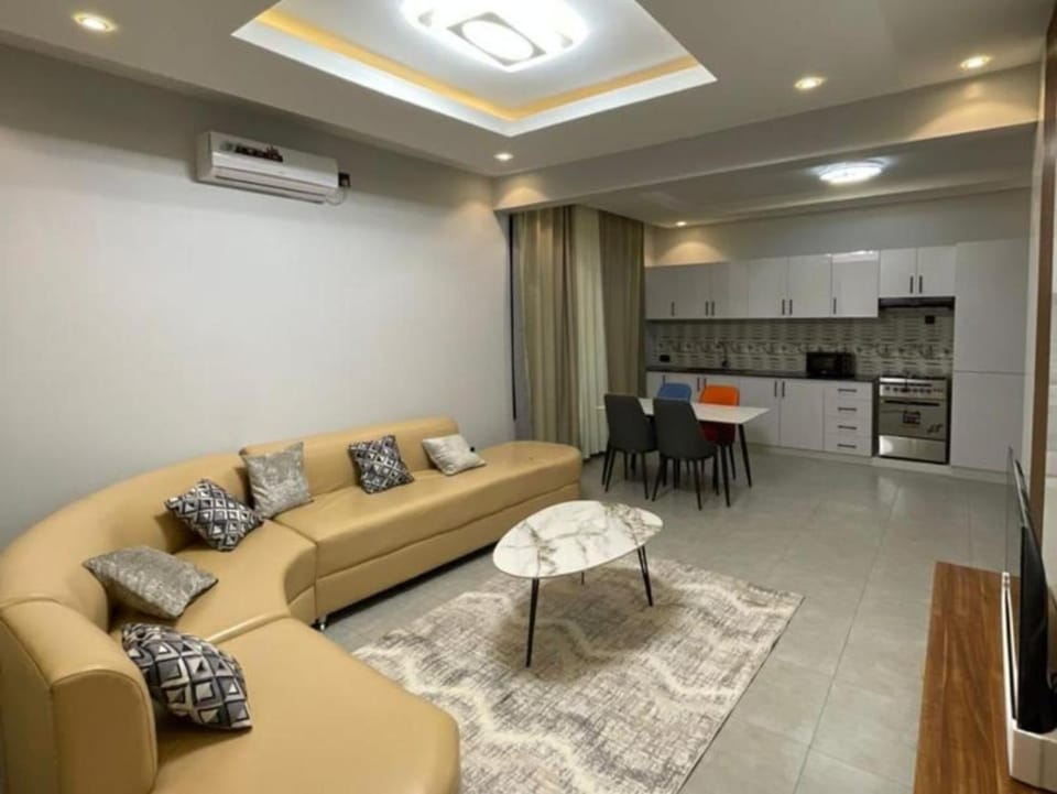 Kitchen or kitchenette, Living room, stove, air conditioner