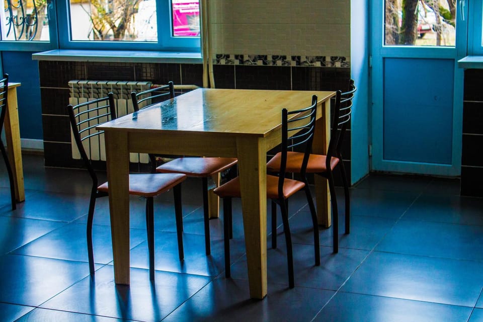 Dining area, Communal kitchen