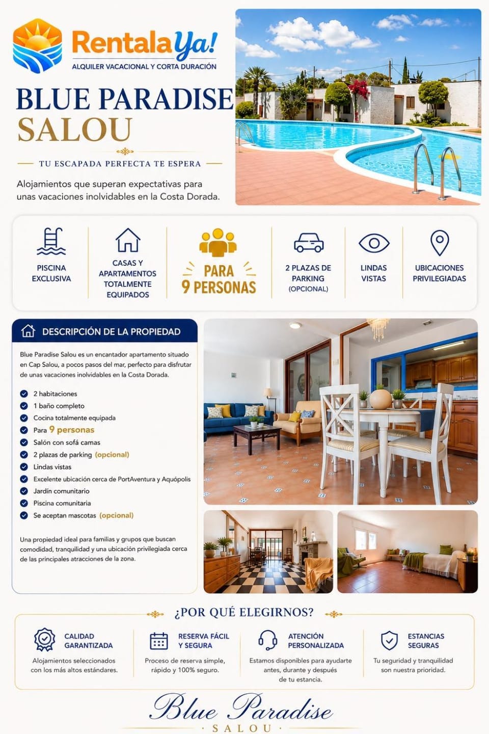 RENTALAYA! Piso PARADAIS Cap Salou Apartment in Salou